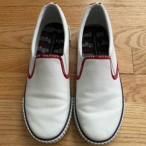Tommy Hilfiger white slip on sneaker size 6